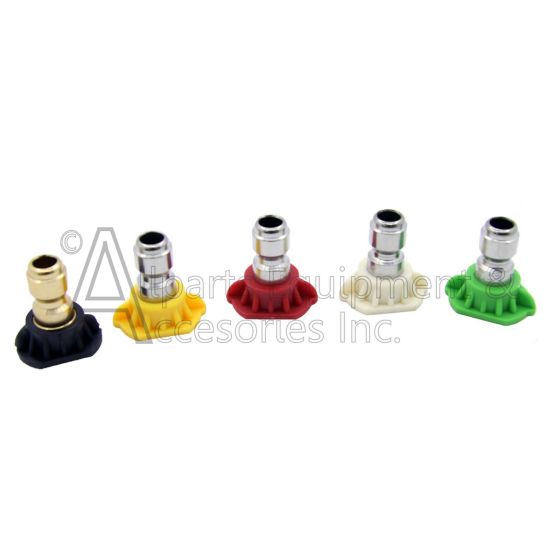 7100634 nozzle set, 3.5 5 piece, 1/4 qc-m top view