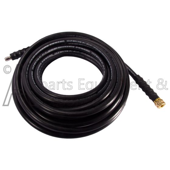 Steel braided DeWalt pressure washer hose. Part number is 5140112-86