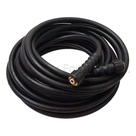 View of hose coiled