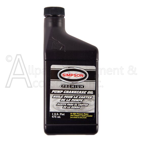Front of 7106737 Simpson pump oil