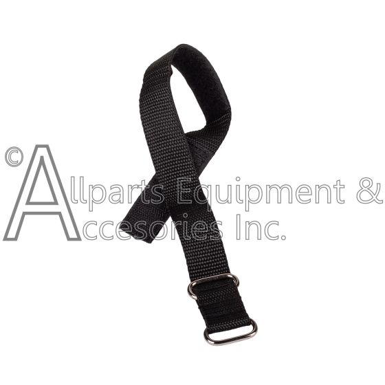 The black 7106830 pressure hose holding strap.