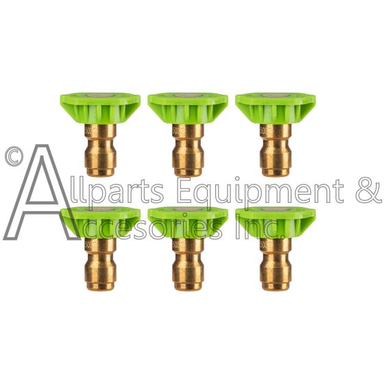 7113842 pack of green 25 degree pressure washer spray nozzles