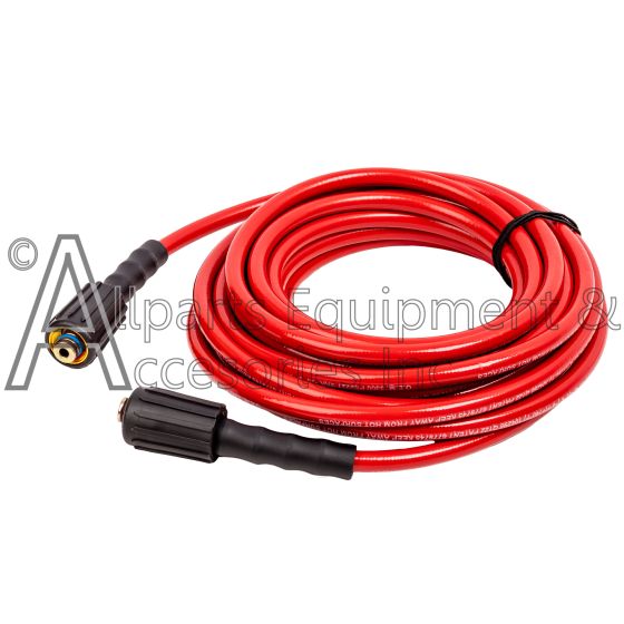 1/4 inch red hyflex pressure washer hose