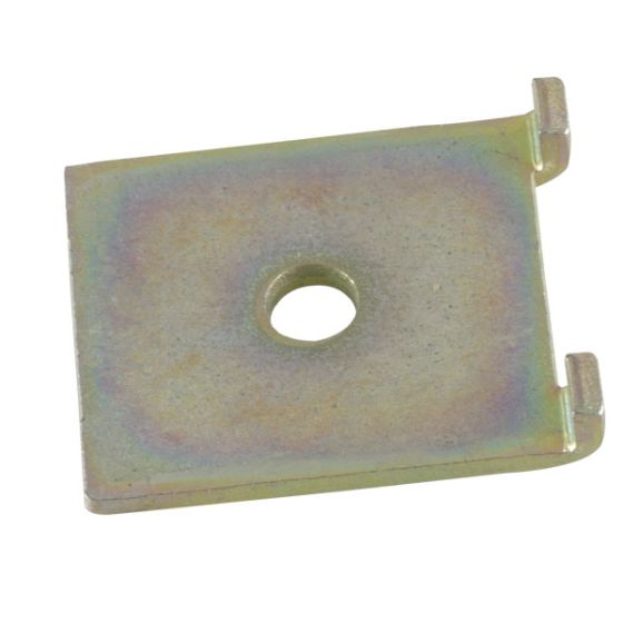 Clamp block for straps on radial pumps