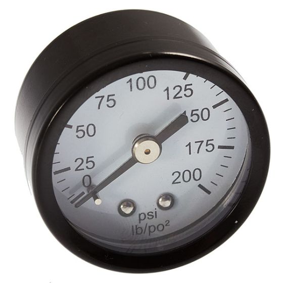GAUGE 0-200 PSI 1 3/4 ROUND 1/8 MPT REAR