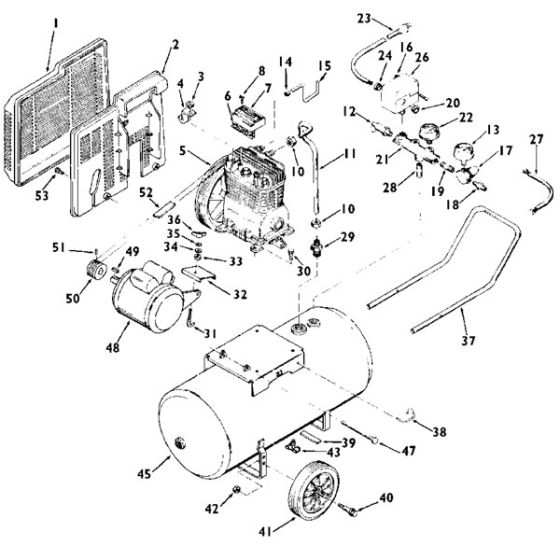 DEVILBISS 2.5 HP AIR COMPRESSOR