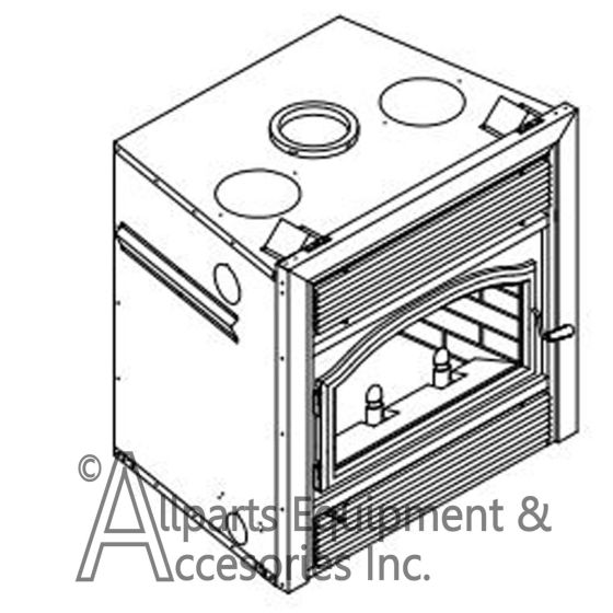 BIS ULTIMA-1 WOOD BURNING FIREPLACE