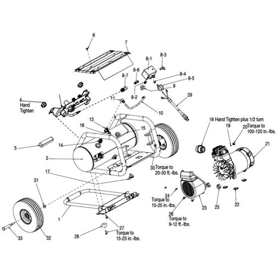 3.5HP 4.5 Gal Air Compressor