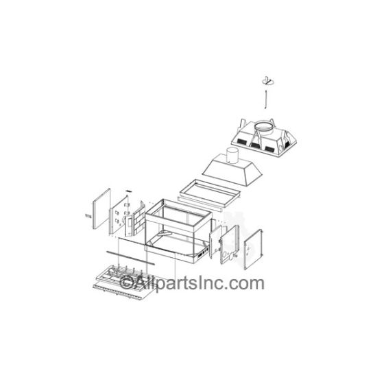WOOD BURNING, VENTED FIREPLACE