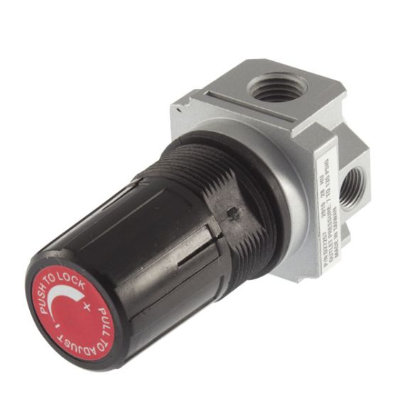 D27257 Regulator 4 Port Directional 1/4 MPT with 1/8 Gauge Ports 