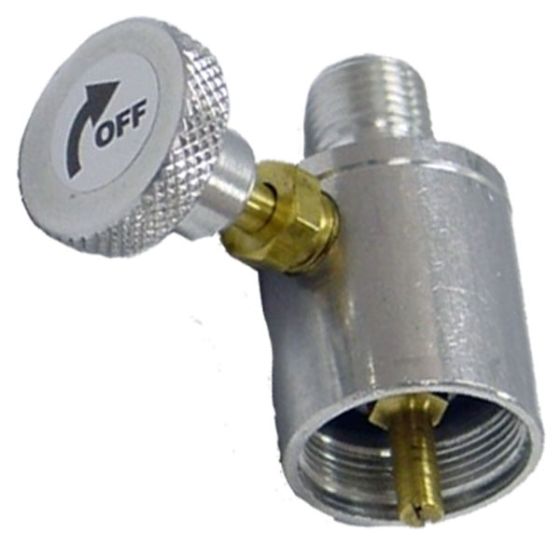 Propane post adapter valve