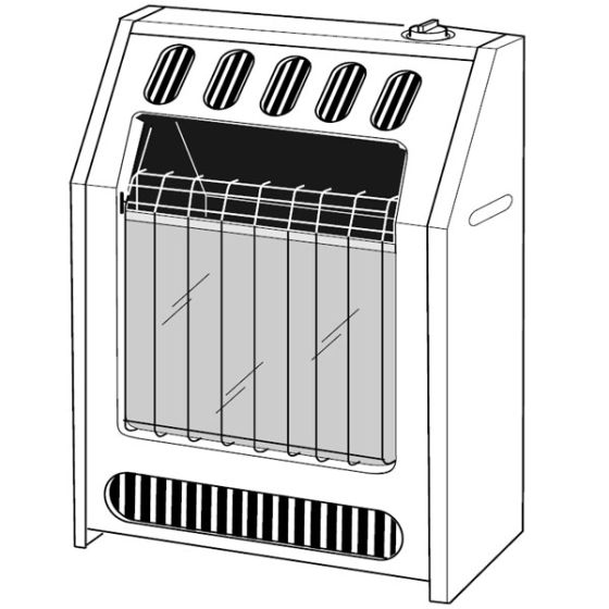 GLOW WARM VENT FREE WALL HEATER