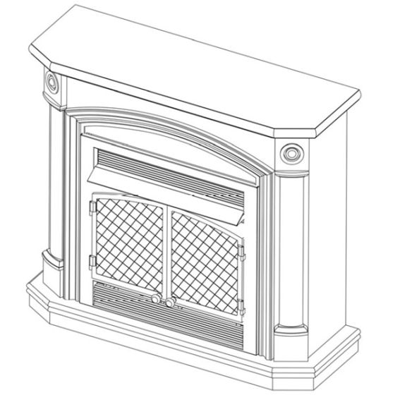 VENT-FREE FIREPLACE