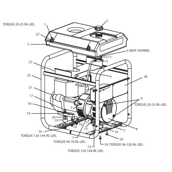 5000W 10HP Generator