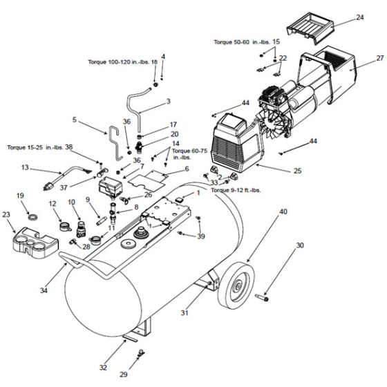 5HP 30Gall air compressor