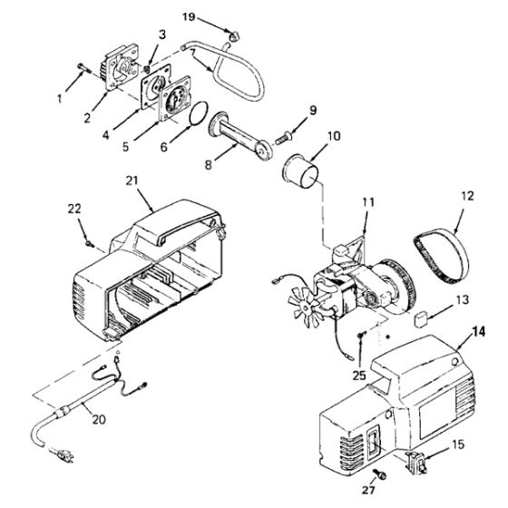 1.5HP 3Gall Air compressor