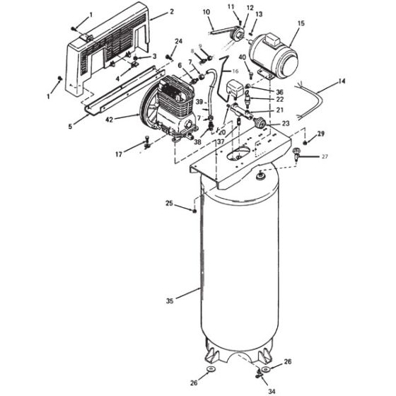 5HP 60Gall Air compressor