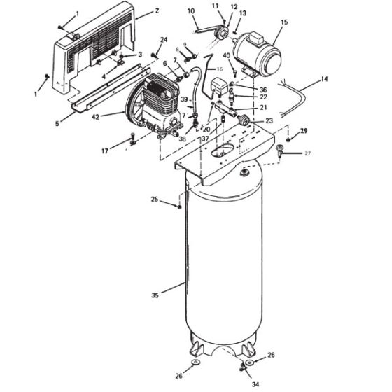 5HP 60Gall Air compressor