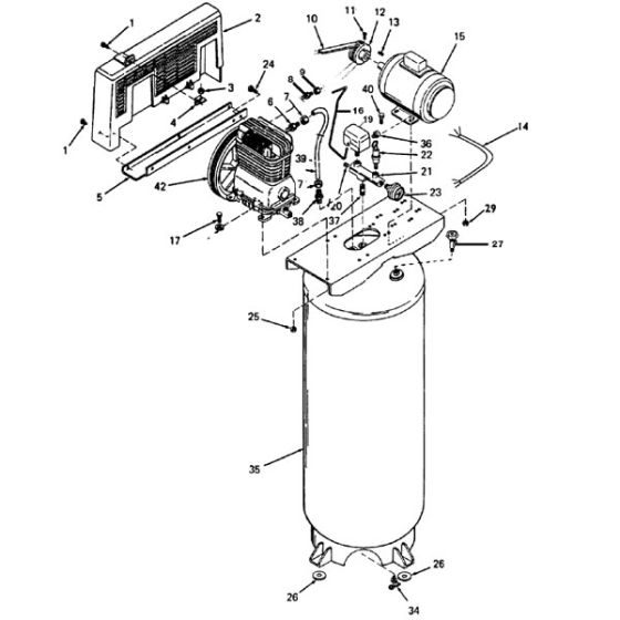 5HP 60Gall Air compressor