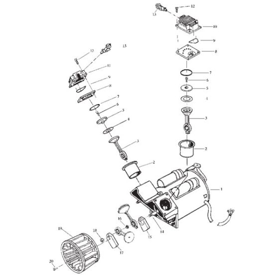 6HP 30Gall Air compressor