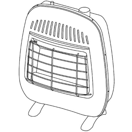 Vent free wall heater