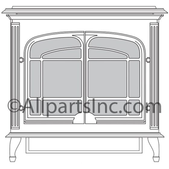 DESA FREESTANDING FIREPLACE HEATER