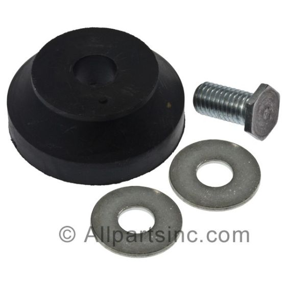 Rubber Foot with Hardware, Single fits