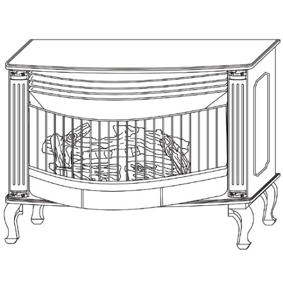 Vent-Free Dual-Fuel Gas Stove, Sectional Style