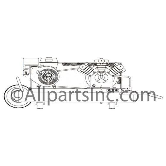 TWIN TANK, GAS, EAGLE AIR COMPRESSOR