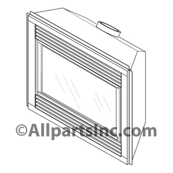FIREPLACE, 36"DV,LP,MILL.REFR