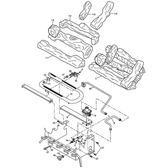 FLAME-MAX VENT-FREE GAS LOG HEATER