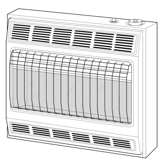 VANGUARD VENT FREE WALL HEATER