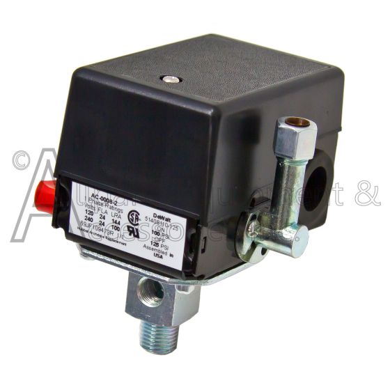 Z-AC-0008-2 pressure switch front view