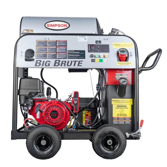 The BB65106 Big Brute hot water pressure washer from Simpson.