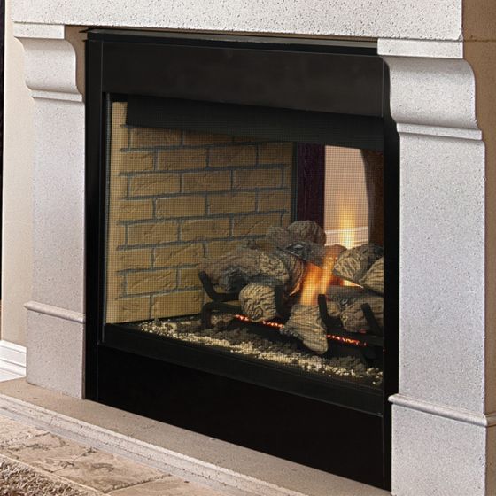 DRT40STDMP Superior Fireplaces 40" Traditional See-thru fireplace.