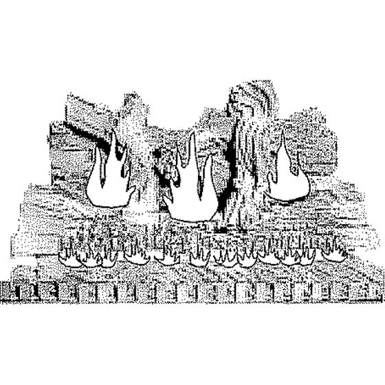 An illustration of the DVT39RP liquid propane fireplace.