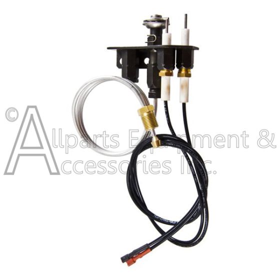 The H7268 Pilot Assembly viewed from the side, with the natural gas orifice and tube visible.