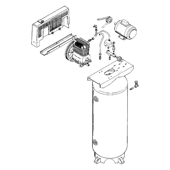 AIR COMPRESSOR 7 HP, 60 GALLON, 240V