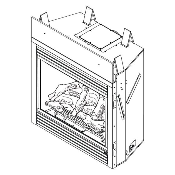 Direct Vent Gas Fireplace MDV600NV, MDV600NSC, MDV600PV, MDV600PSC