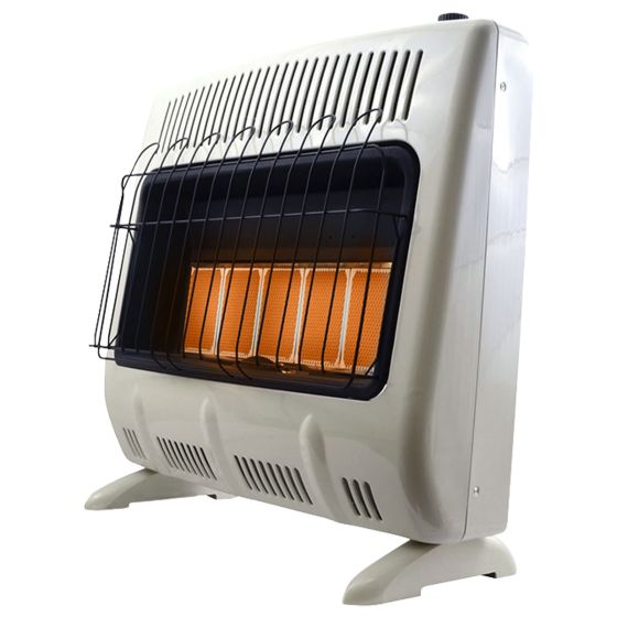 Room heater, unvented plaque heater
