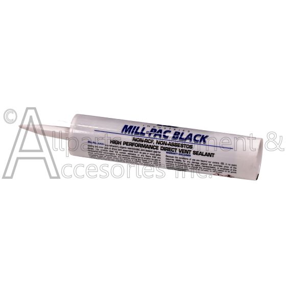 Mill-Pac Black 10.3 ounce fireplace caulking cartridge