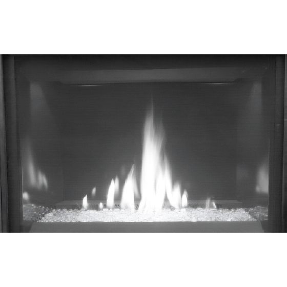 SCORPIOCD40DEP fireplace shown in operation.