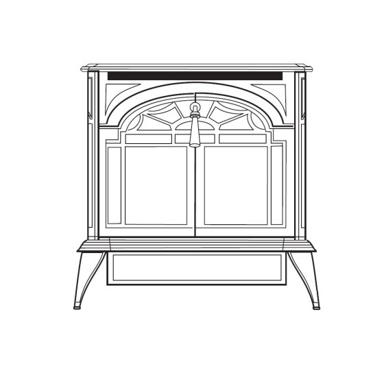 The SNV30R Stardance fireplace.