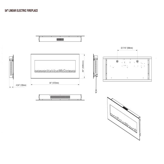 Astria Linear Electric Fireplaces