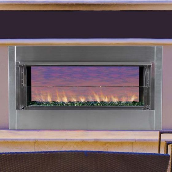 VRE4543E SUPERIOR STAINLESS OUTDOOR LINEAR FIREPLACE