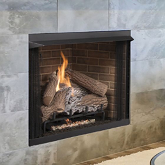 Heat-circulating vent-free firebox