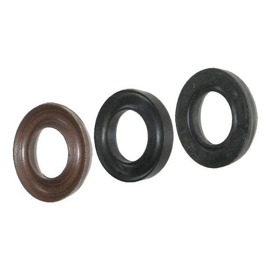 The ZX.0694 seal packing kit, with three seals pictured.