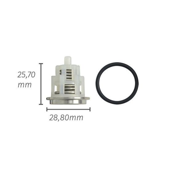 The measurements of the valve included in the ZX.1909 kit.